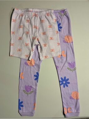 Carter's Purple Pajama Pants & Shorts Set